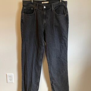 Levi's Women's Black Straight Leg Jeans